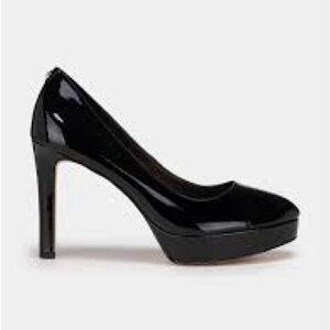 Michael Kors Chantal Crinkled Patent Leather Platform Pump